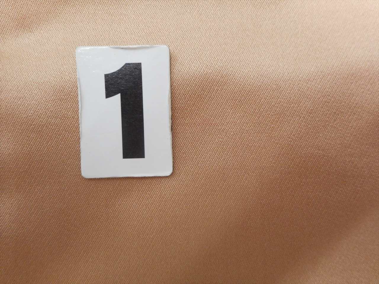 [Used] Nagoya obi (sash), pure silk, 9-inch width, ready-made, recycled obi, brown color, with text pattern, taiko pattern, tt2705b 