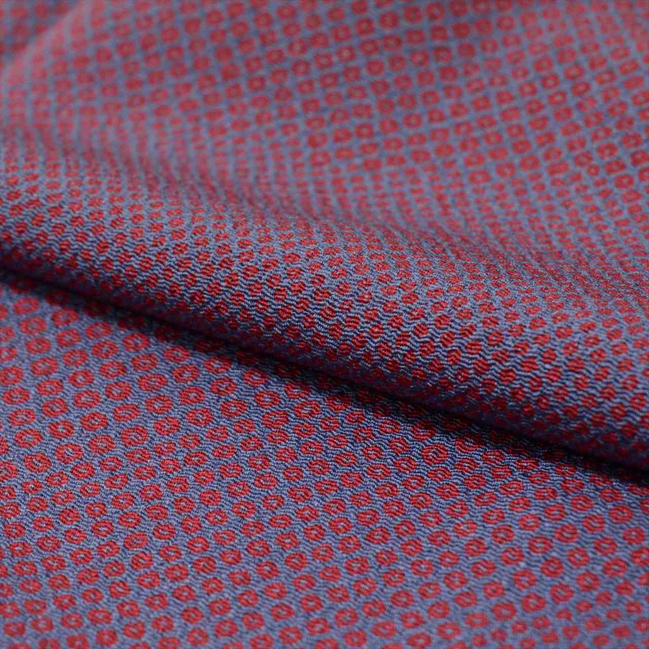[Used] Komon (small patterned) recycled kimono, pure silk, length 154.5cm (size S), sleeve length 64cm, lined, used kimono, purple tones, kanoko pattern, crepe fabric, high quality, semi-formal, spring, summer, autumn, winter, ready-made. 