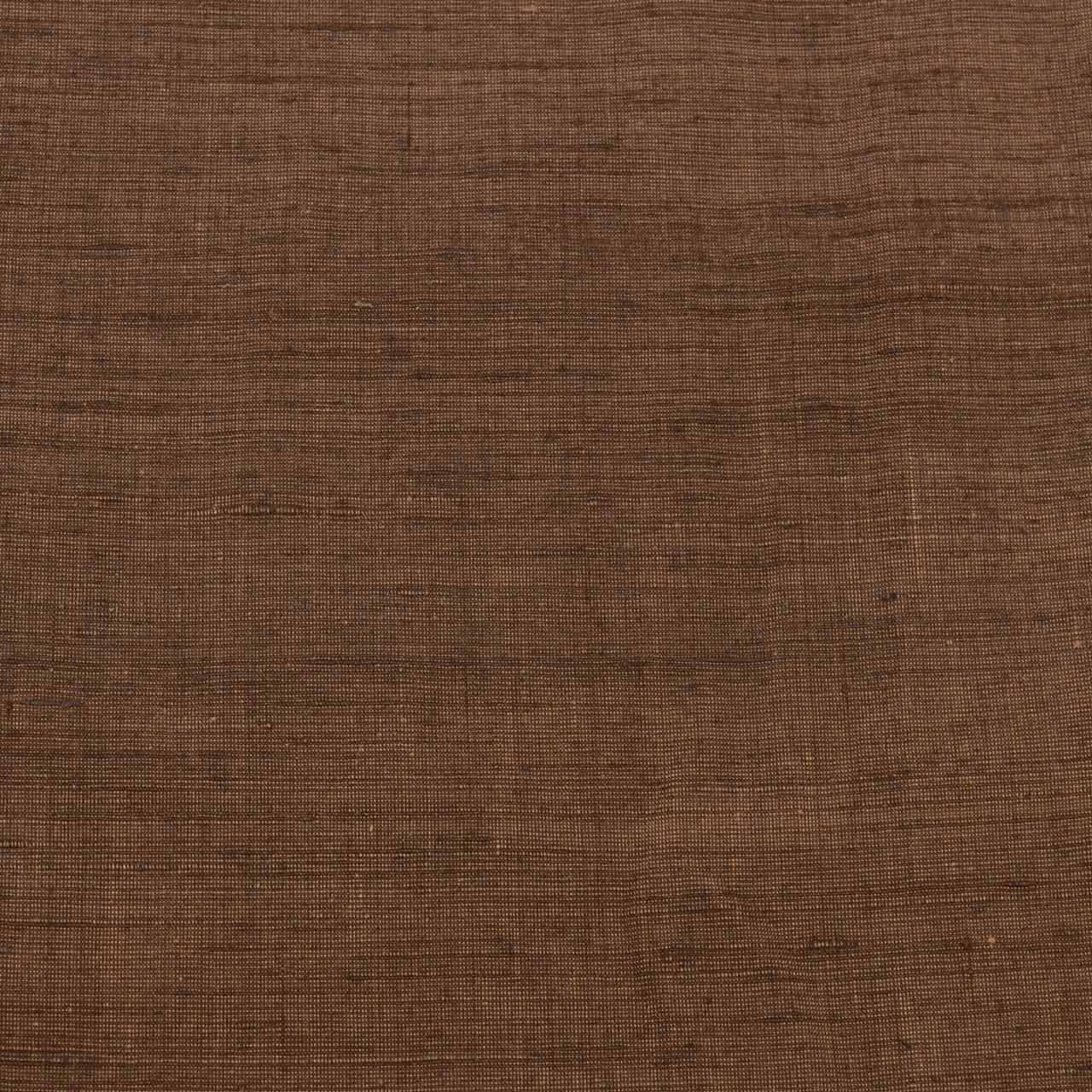 [Used] Men's Kimono and Haori Ensemble, Authentic Shiozawa Tsumugi Silk, Length 142.5cm (56.1in) (M), Sleeve Length 68.0cm (26.8in), Ready-made, Recycled Kimono, Handwoven, Cleaned, Antique, Brown, Comes with Obi and Haori Cord, ttc2560a40 