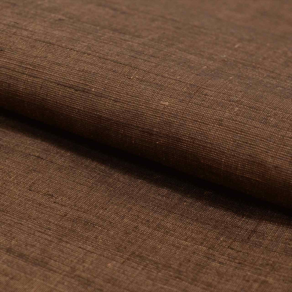 [Used] Men's Kimono and Haori Ensemble, Authentic Shiozawa Tsumugi Silk, Length 142.5cm (56.1in) (M), Sleeve Length 68.0cm (26.8in), Ready-made, Recycled Kimono, Handwoven, Cleaned, Antique, Brown, Comes with Obi and Haori Cord, ttc2560a40 