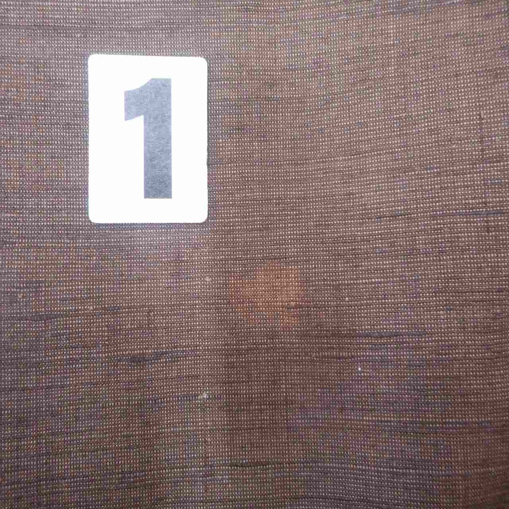 [Used] Men's Kimono and Haori Ensemble, Authentic Shiozawa Tsumugi Silk, Length 142.5cm (56.1in) (M), Sleeve Length 68.0cm (26.8in), Ready-made, Recycled Kimono, Handwoven, Cleaned, Antique, Brown, Comes with Obi and Haori Cord, ttc2560a40 