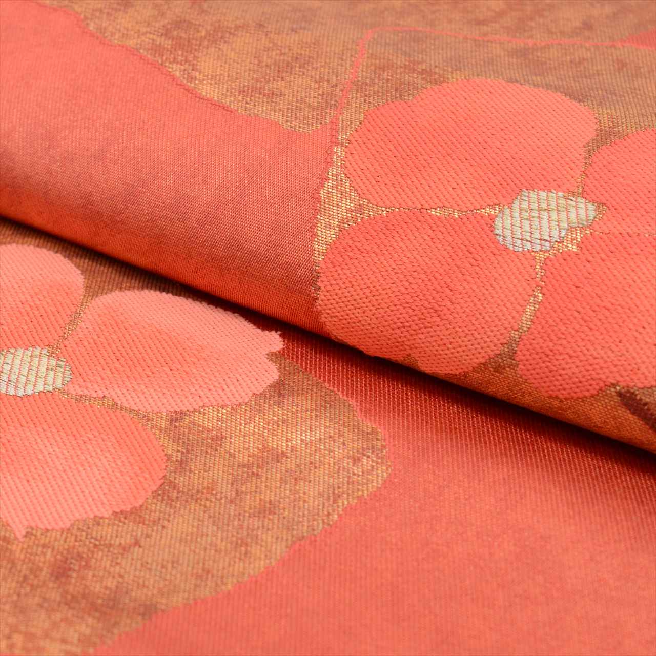 Vintage Japanese Obi | Nagoya Obi | Pink Silk | Color Paper Floral | Hikihaku | Excellent | Sustainable | uu0066b