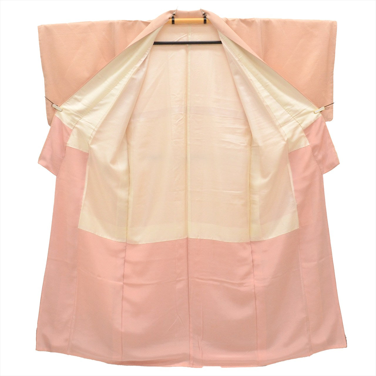 Vintage Japanese Kimono | Tsukesage | Pink Silk | Botanical Floral | Silver Thread | Petite Size S | Sustainable | uu0082b