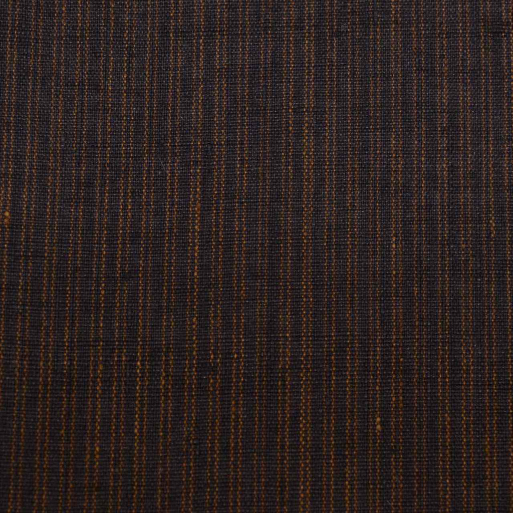 Long Haori (short kimono jacket), pure silk, Tsumugi fabric, length 95.0cm (37.4in), sleeve length 65.3cm (25.7in), men's, brown striped pattern, recycled kimono, uu0131b 