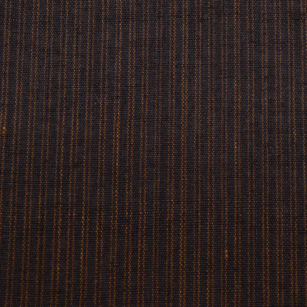 Long Haori (short kimono jacket), pure silk, Tsumugi fabric, length 95.0cm (37.4in), sleeve length 65.3cm (25.7in), men's, brown striped pattern, recycled kimono, uu0131b 