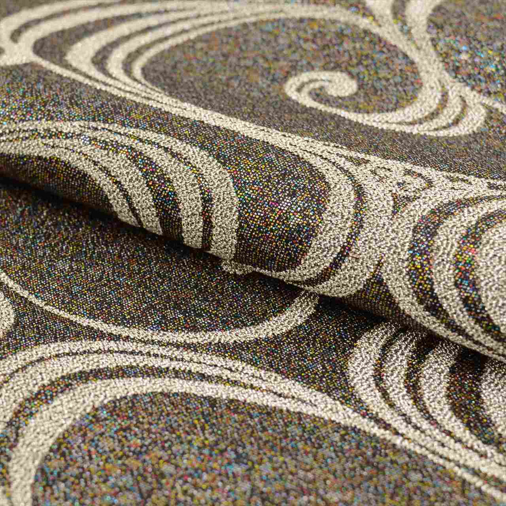Vintage Japanese Obi | Fukuro Obi | Gray Silk | Stream Pattern | Silver Thread | Sustainable | uu0201b