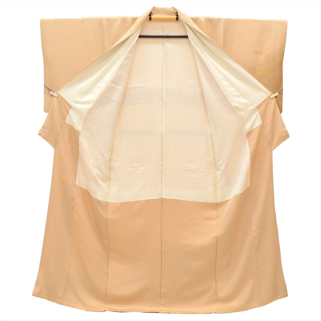 Vintage Japanese Kimono | Tsukesage-Houmongi | Brown Silk | Paper Fan Botanical Pattern | One Crest | Embroidery | Sustainable | uu0223b