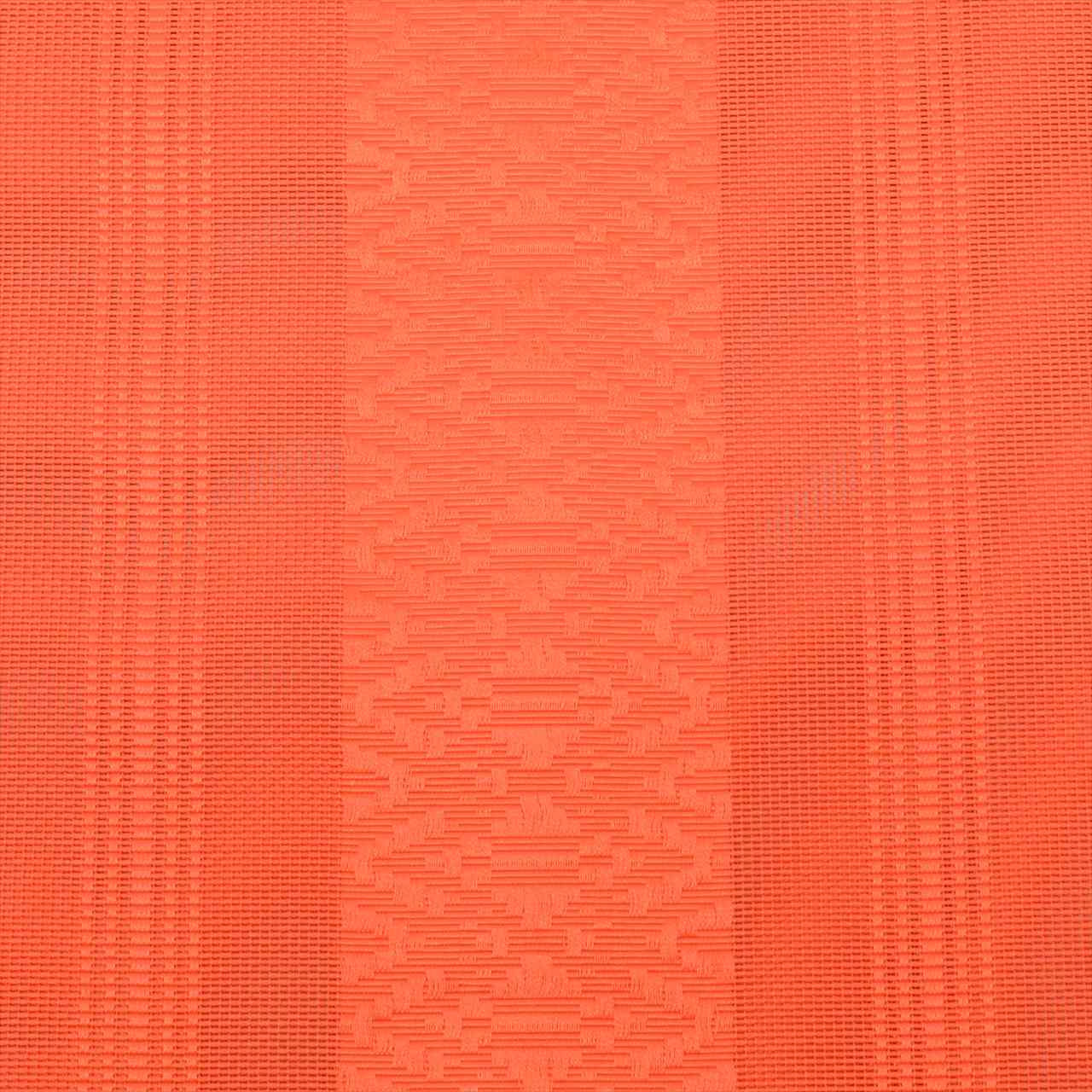 Vintage Japanese Obi | Summer Nagoya Obi | Orange Silk | Hakata-ori献上 Pattern | Eight-sun | Full-length | Sustainable | uu0248b