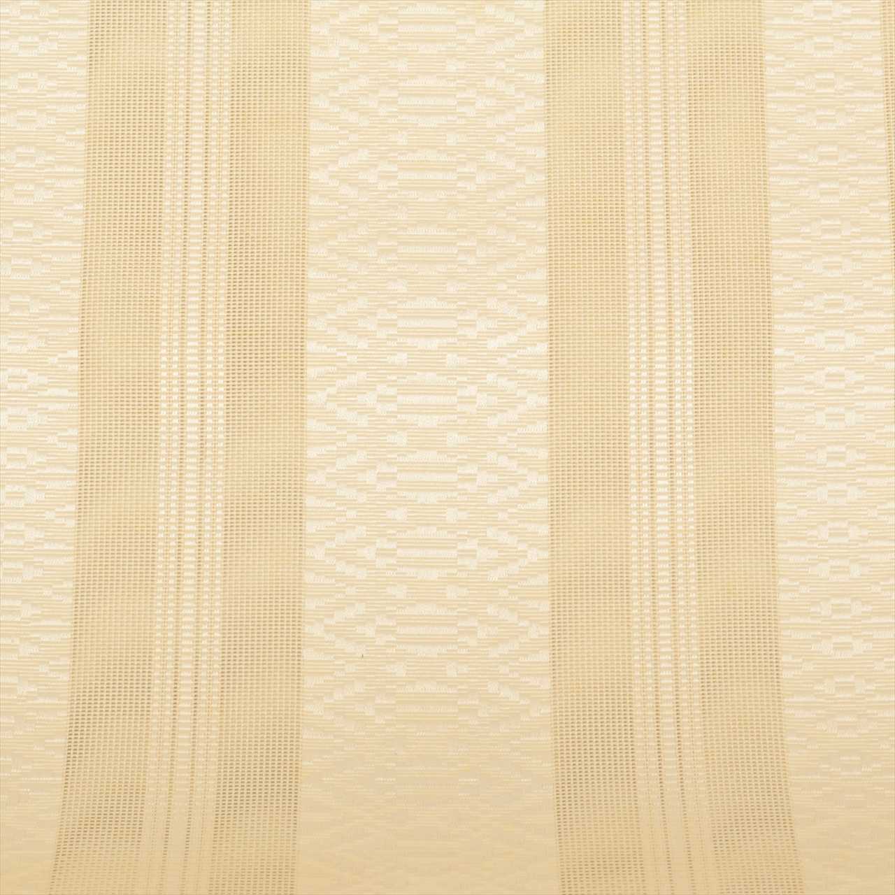 Vintage Japanese Obi | Summer Nagoya Obi | Beige Silk Sha | Hakata-ori献上 Pattern | Eight-sun | Full-length | Sustainable | uu0250b