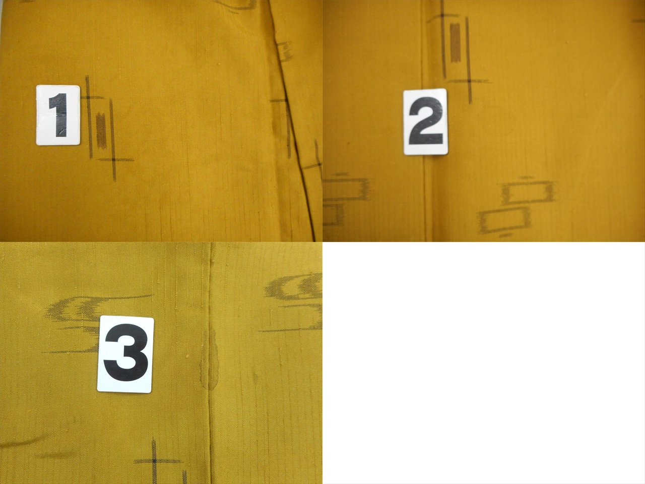 Vintage Japanese Kimono | Tate-fushi Tsumugi | Brown Silk | Kasuri Pattern | Size L | Sustainable | uu0286b