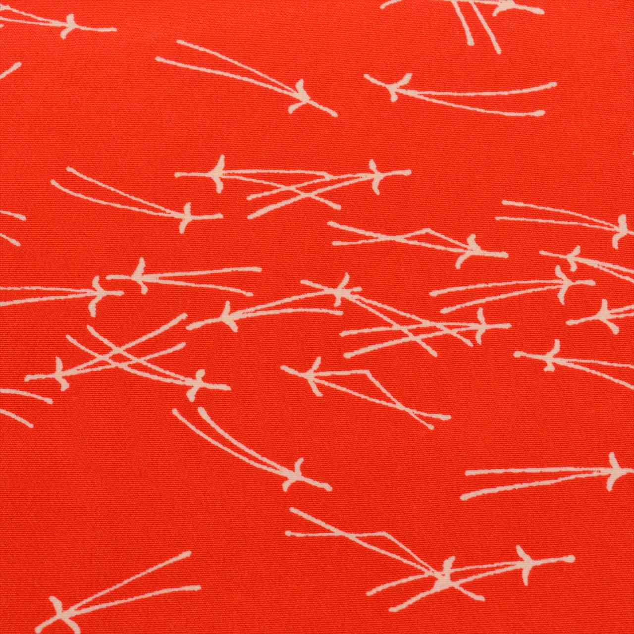 Vintage Japanese Kimono | Nagajuban | Red Silk | Pine Needle Pattern | Sleeve Muso | Sustainable | uu0303b