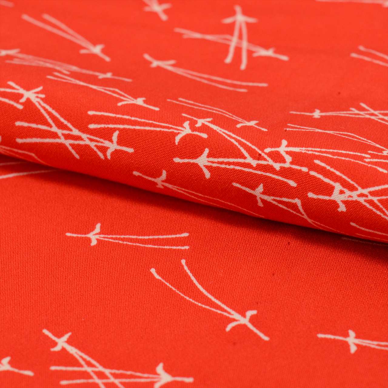 Vintage Japanese Kimono | Nagajuban | Red Silk | Pine Needle Pattern | Sleeve Muso | Sustainable | uu0303b