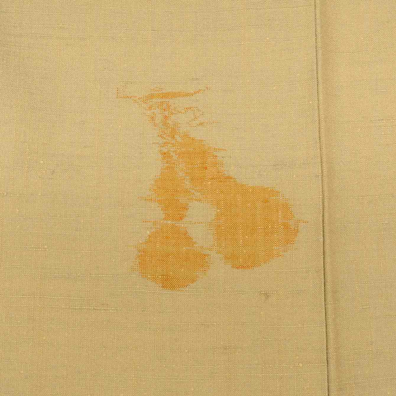 Vintage Japanese Kimono | Tsumugi | Green Silk | Gourd Pattern | Size M | Sustainable | uu0402b