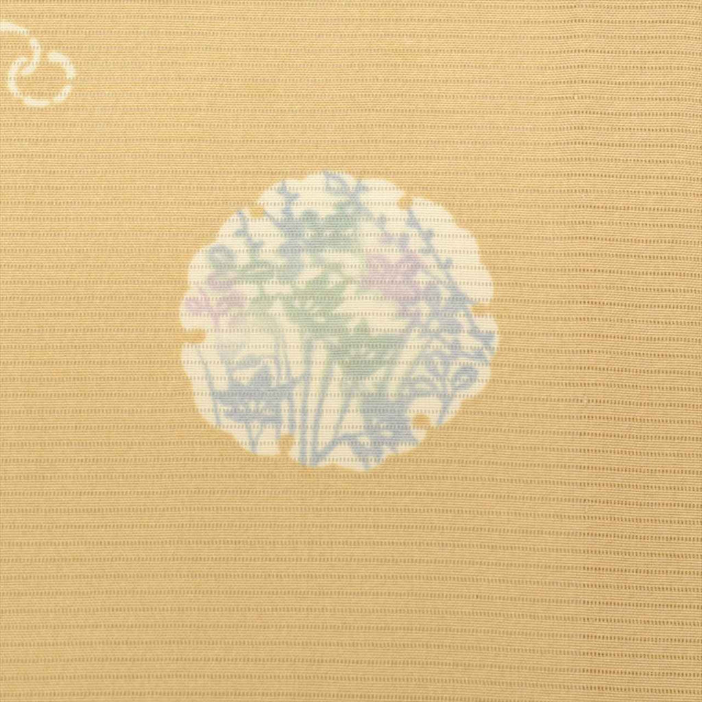 Vintage Japanese Kimono | Summer Komon | Brown Silk Ro | Snow Circle Floral | Size M | Sustainable | uu0419b
