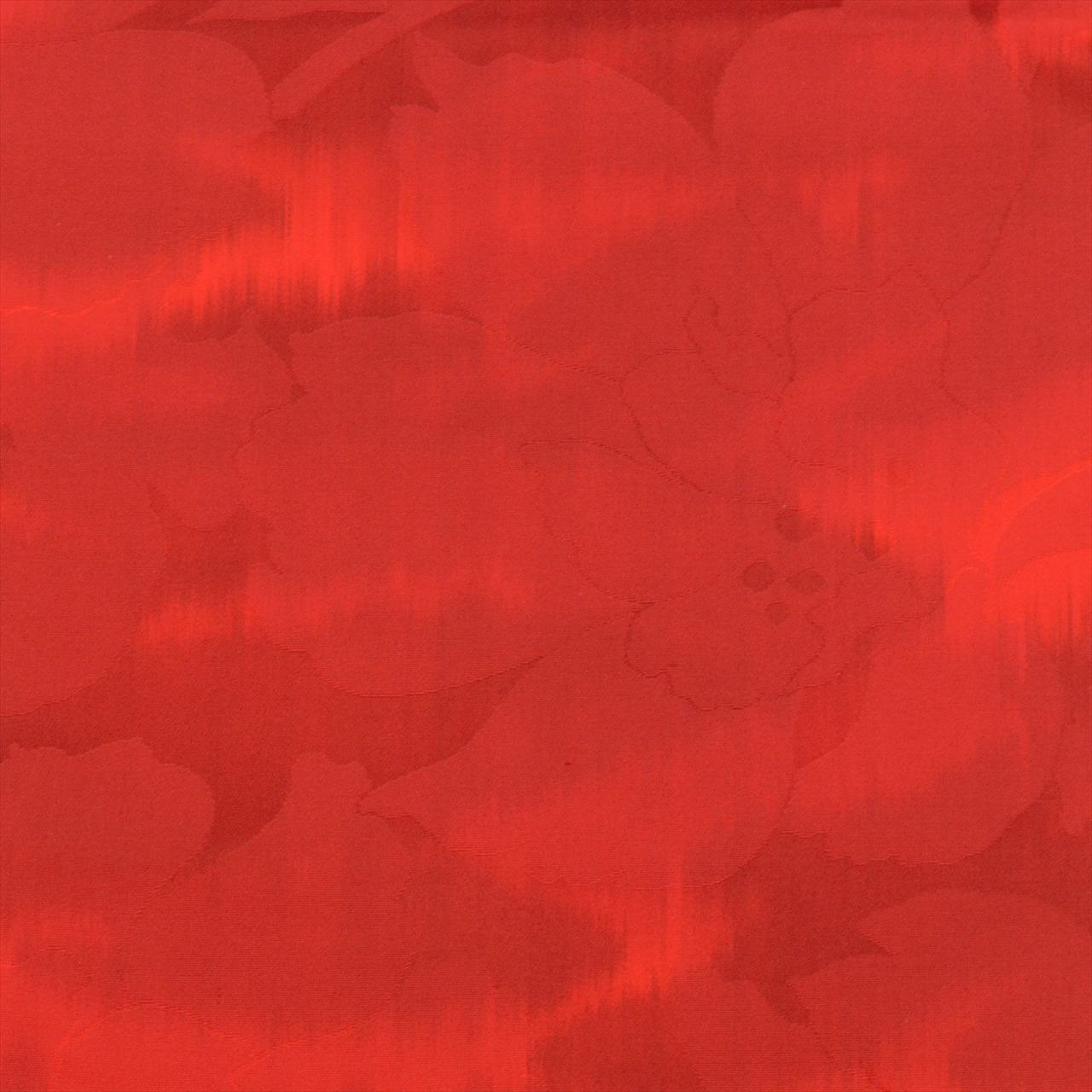 Vintage Japanese Obi | Nagoya Obi | Red Silk | Floral Pattern | Casual | Sustainable | uu0432b