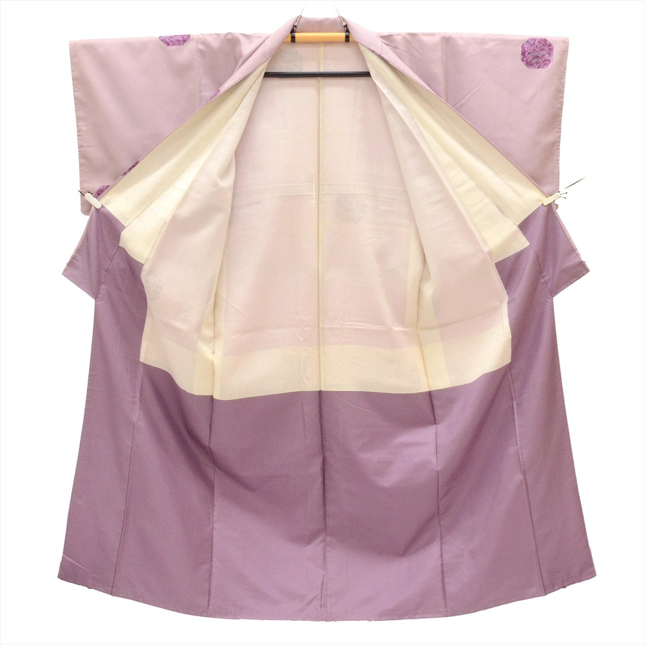 Vintage Japanese Kimono | Omeshi | Purple Silk | Floral Pattern | Petite Size S | Sustainable | uu0457b