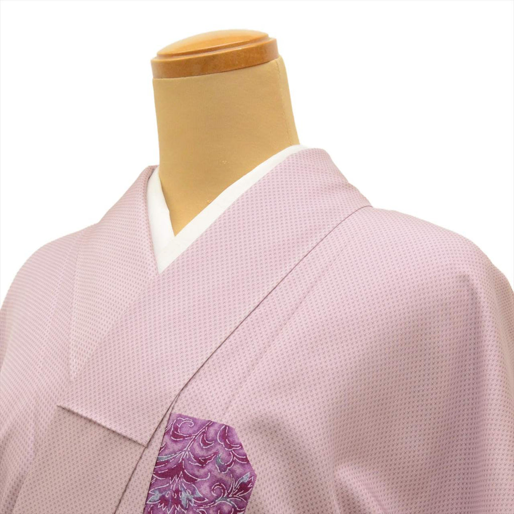 Vintage Japanese Kimono | Omeshi | Purple Silk | Floral Pattern | Petite Size S | Sustainable | uu0457b