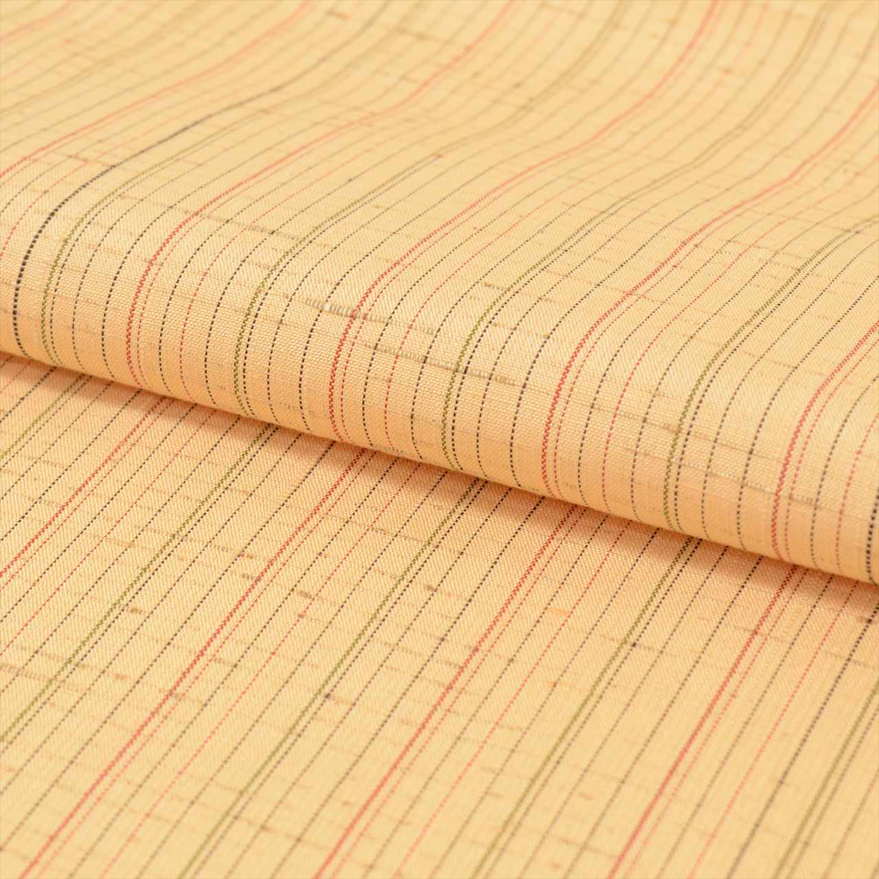 Vintage Japanese Kimono | Tsumugi | Brown Silk | Stripe Pattern | Unlined | Size M | Sustainable | uu0483b