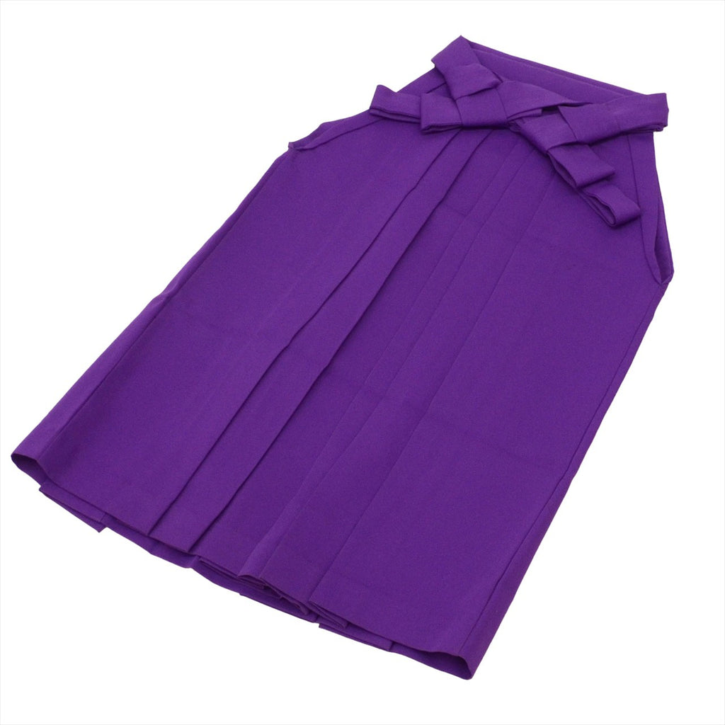 [Used] Girls' Hakama (Single Item), Recycled Kimono, Synthetic Fiber, Andon-style Hakama, 68.0cm (26.8in) from waist to hem, Purple, Plain, for Shichi-Go-San (7-5-3 Festival), Elementary School Student, Kimono, Hakama uu0491b 