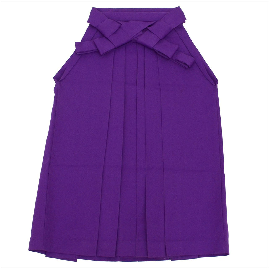 [Used] Girls' Hakama (Single Item), Recycled Kimono, Synthetic Fiber, Andon-style Hakama, 68.0cm (26.8in) from waist to hem, Purple, Plain, for Shichi-Go-San (7-5-3 Festival), Elementary School Student, Kimono, Hakama uu0491b 