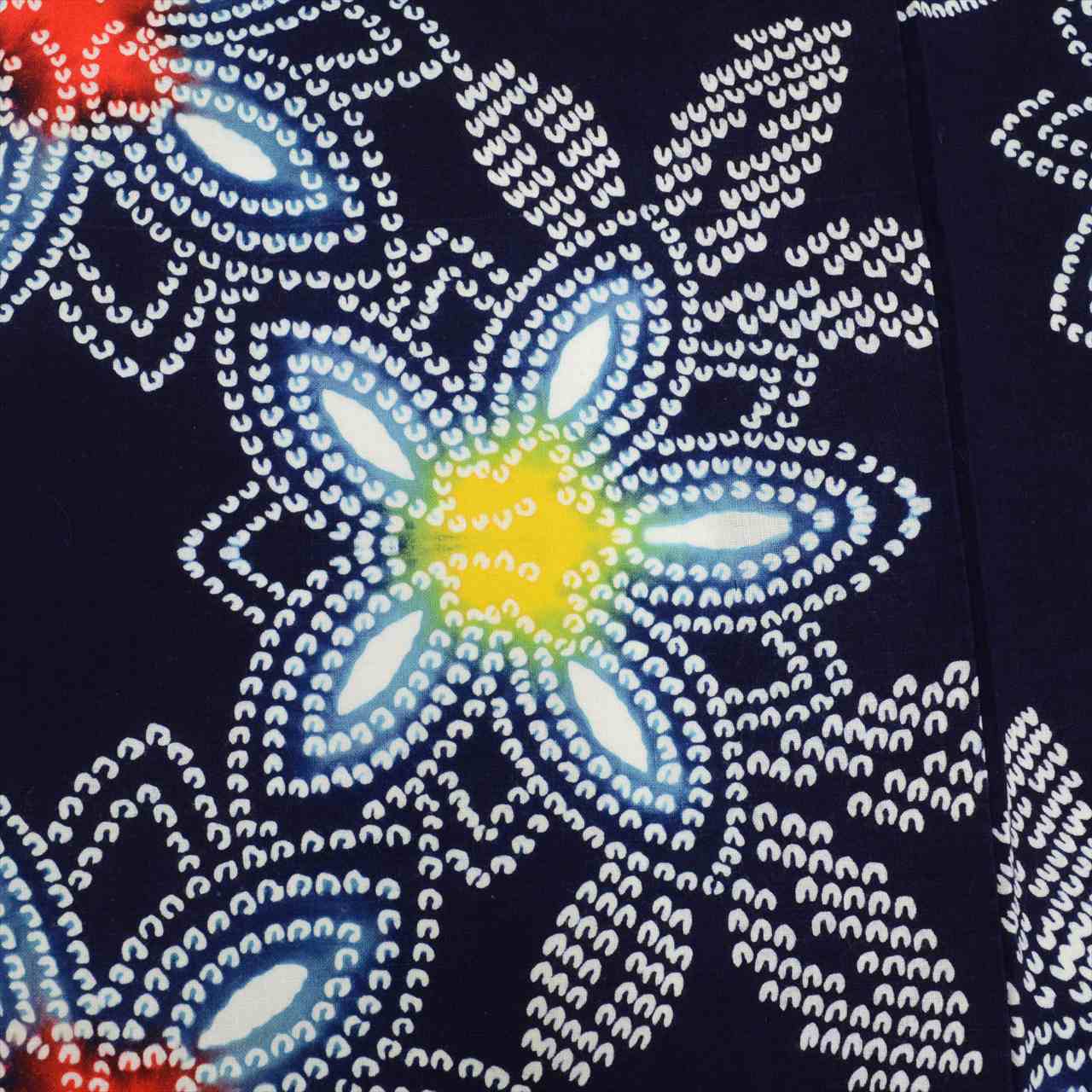 Vintage Japanese Yukata | Women's Yukata | Navy Cotton | Floral Pattern | Koma-ji Chuzome | Sustainable | uu0539b