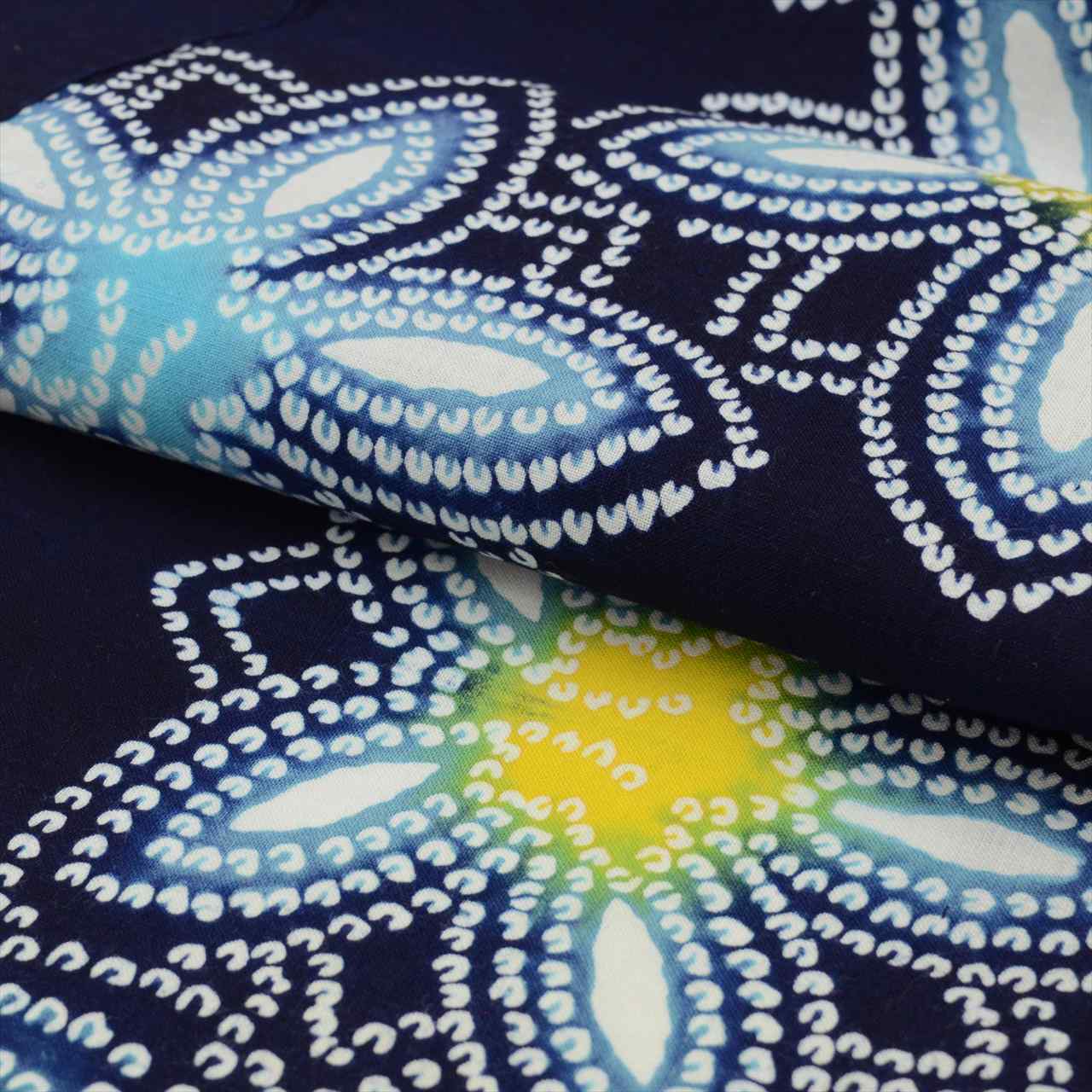 Vintage Japanese Yukata | Women's Yukata | Navy Cotton | Floral Pattern | Koma-ji Chuzome | Sustainable | uu0539b