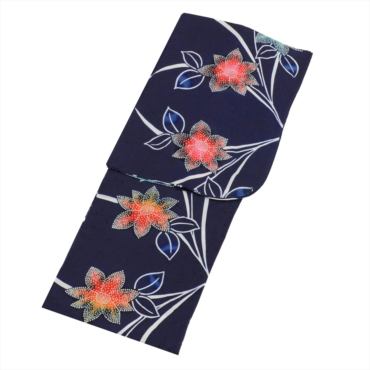 Vintage Japanese Yukata | Women's Yukata | Navy Cotton | Floral Pattern | Koma-ji Chuzome | Junior Petite Size S | Sustainable | uu0544b