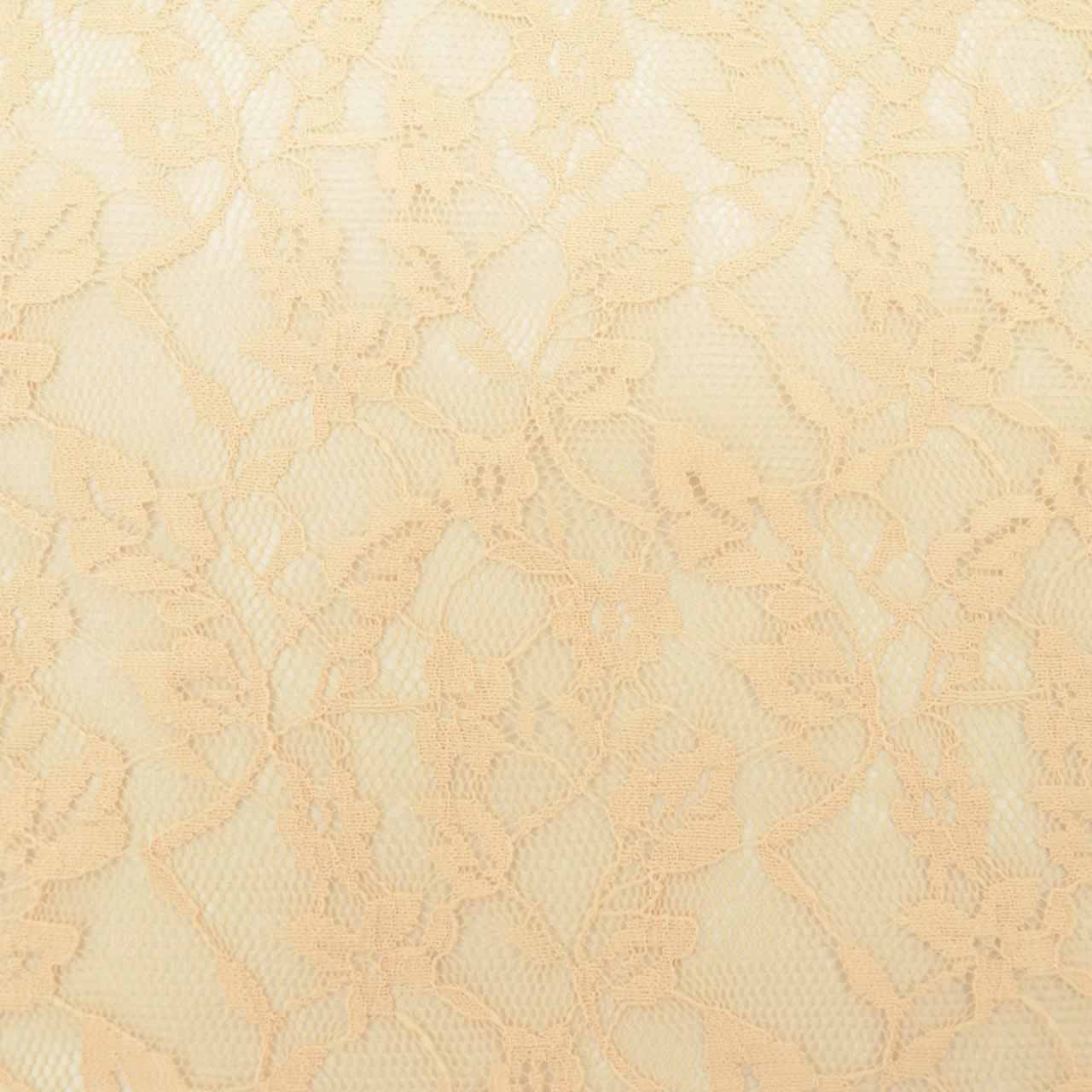 [Used] Summer Traveling Coat, Synthetic Fiber, Lace, Recycled Coat, Sleeve Length 68.0cm (26.8in), Body Length 105.0cm (41.3in), Beige, Floral Arabesque Pattern, Excellent Condition, Kimono Collar uu0598b 