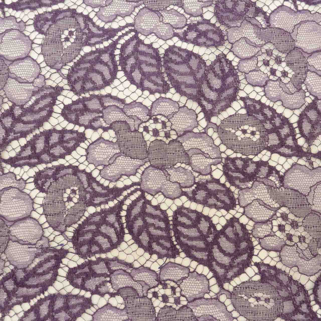 [Used] Summer Haori (Japanese jacket), Synthetic fiber, Lace, Recycled haori, Sleeve length 71.0cm (28.0in), Body length 83.5cm (32.9in), Purple, Floral pattern, Comes with haori cord uu0599b 