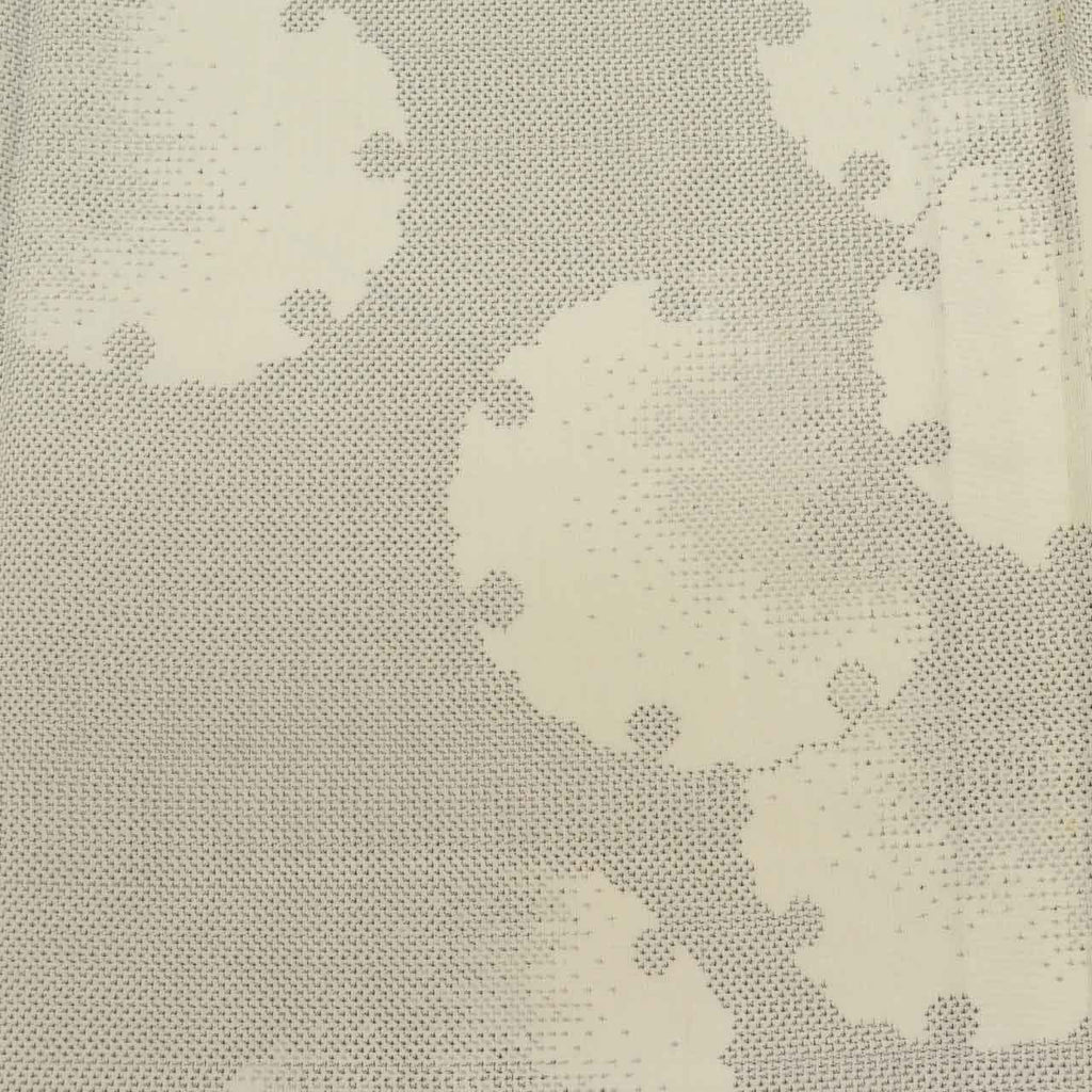 Vintage Japanese Kimono | Summer Shiro Oshima Tsumugi | Gray Silk | Snow Circle Pattern | 7-thread | Kata-su | Sustainable | uu0731b