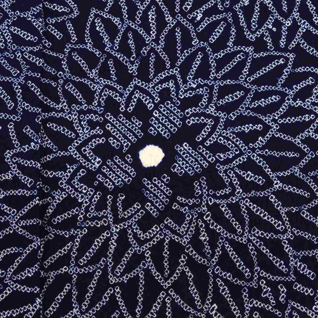Vintage Japanese Yukata | Women's Yukata | Navy Cotton | Floral | Arimatsu Narumi Shibori | Petite Size S | Sustainable | uu0775b