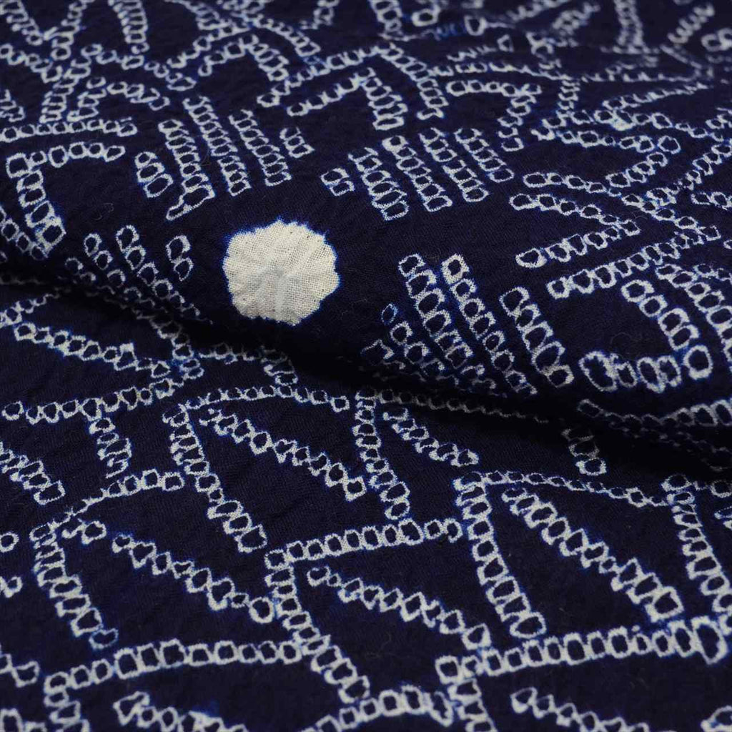 Vintage Japanese Yukata | Women's Yukata | Navy Cotton | Floral | Arimatsu Narumi Shibori | Petite Size S | Sustainable | uu0775b