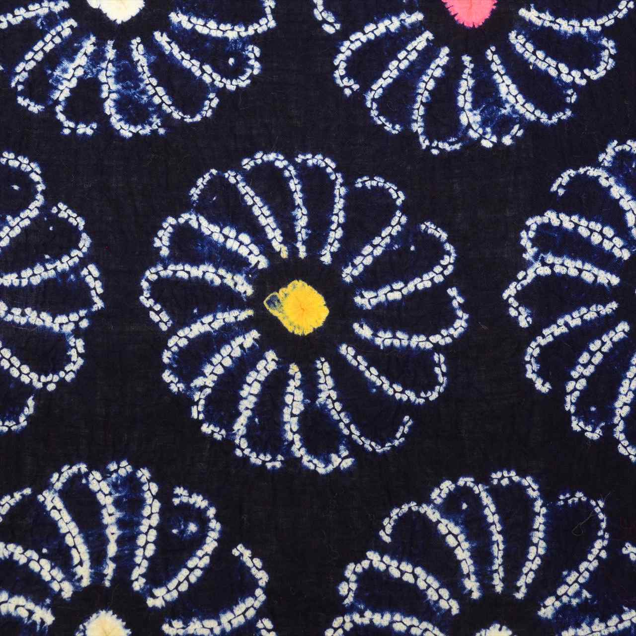 Vintage Japanese Yukata | Women's Yukata | Navy Cotton | Floral | Arimatsu Narumi Shibori | Size M | Sustainable | uu0776b