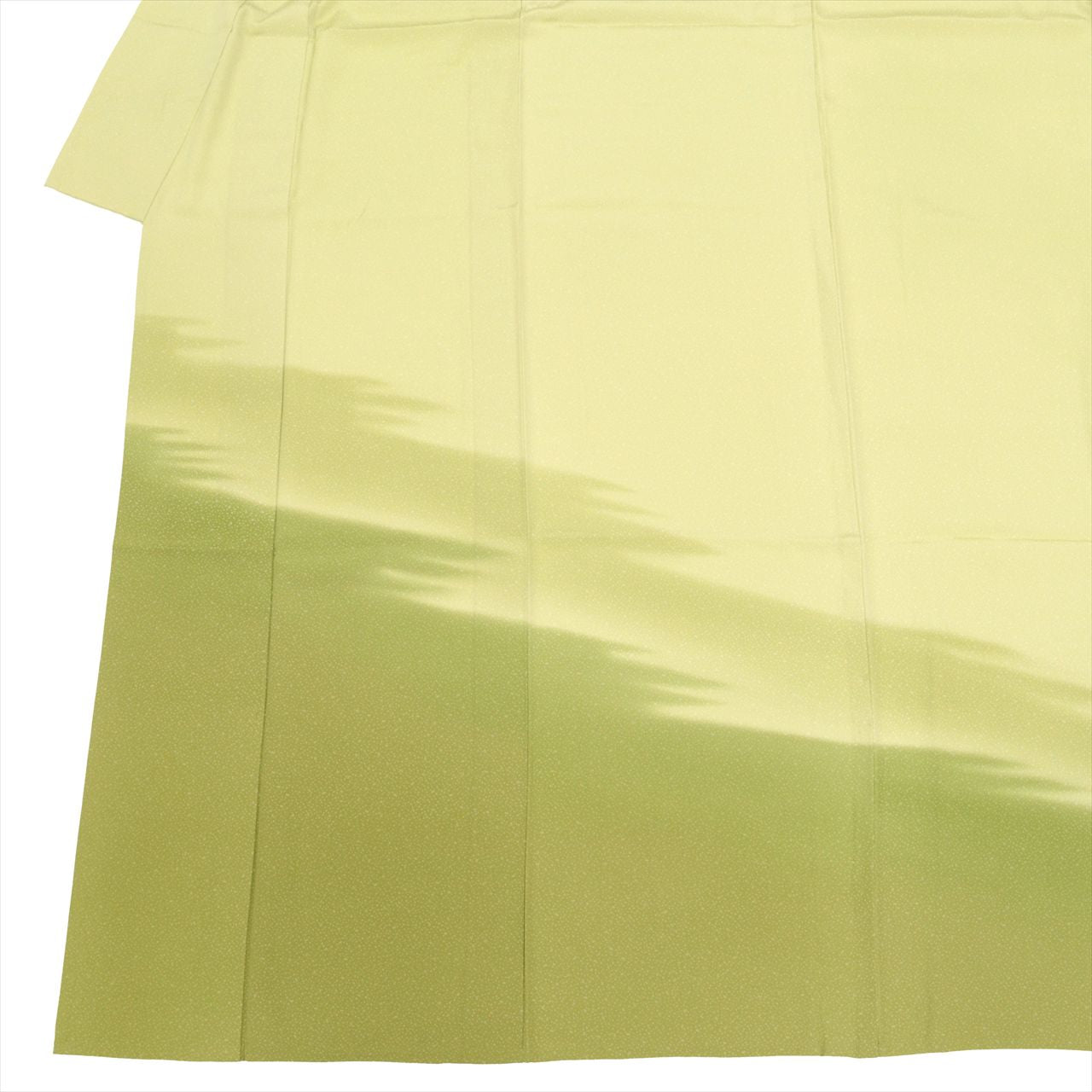 Vintage Japanese Kimono | Tsukesage | Green Silk Tango Chirimen | Bokashi Ombre | Unlined | Petite Size S | Sustainable | uu0791b