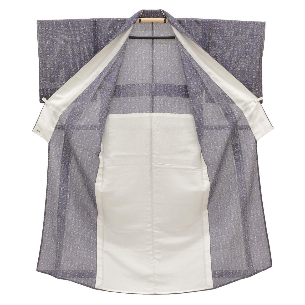 Vintage Japanese Kimono | Summer Komon | Purple Silk Ro | Tortoiseshell Floral | Petite Size S | Sustainable | uu0808b