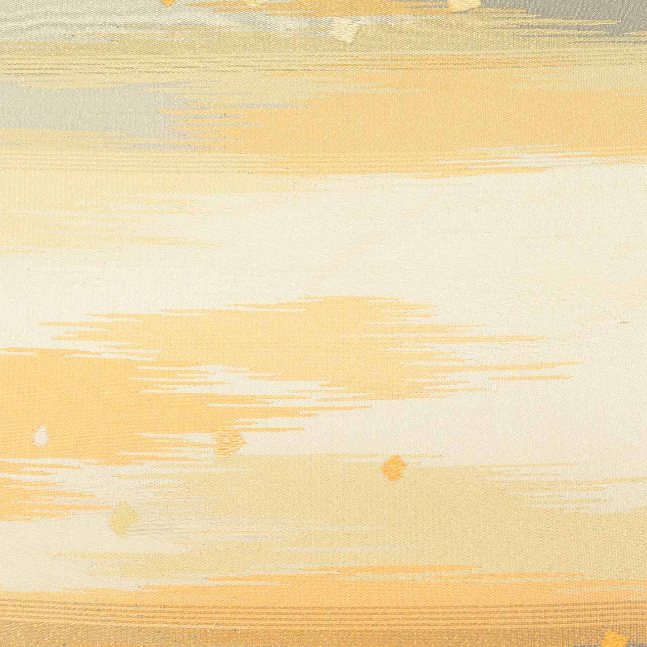 Vintage Japanese Obi | Fukuro Obi | Silver Silk Tsuzure | Genji-ko Pattern | Gold Silver Thread | Sustainable | uu0830b