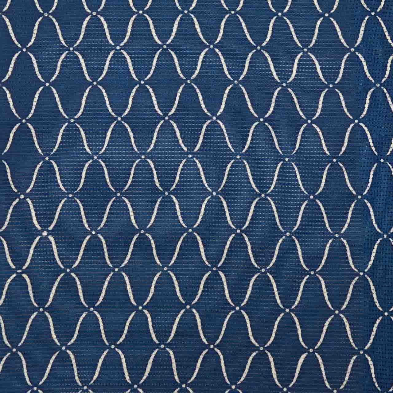 Vintage Japanese Kimono | Summer Komon | Navy Silk Ro | Net Pattern | Petite Size S | Sustainable | uu0918b
