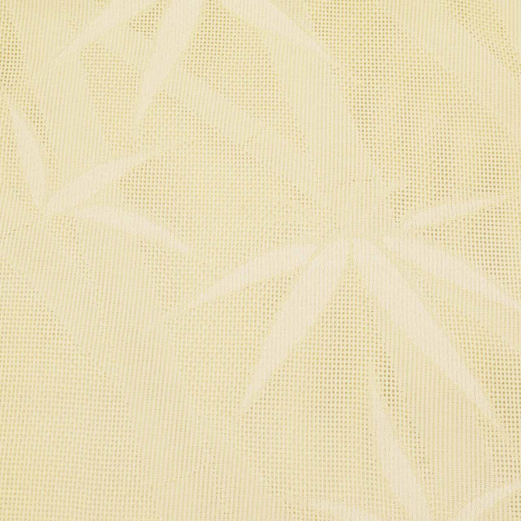 Vintage Japanese Obi | Summer Nagoya Obi | Cream Synthetic Sha | Bamboo Pattern | Eight-sun | Sustainable | uu0936b