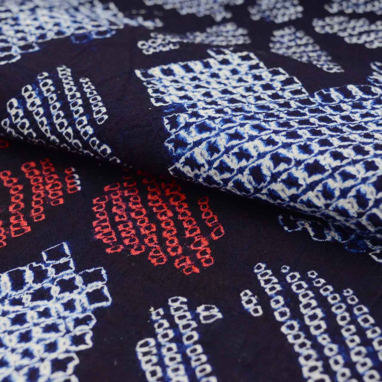 Vintage Japanese Yukata | Women's Yukata | Arimatsu Narumi Shibori | Navy Cotton | Floral | Junior Petite Size S | Sustainable | uu0945b