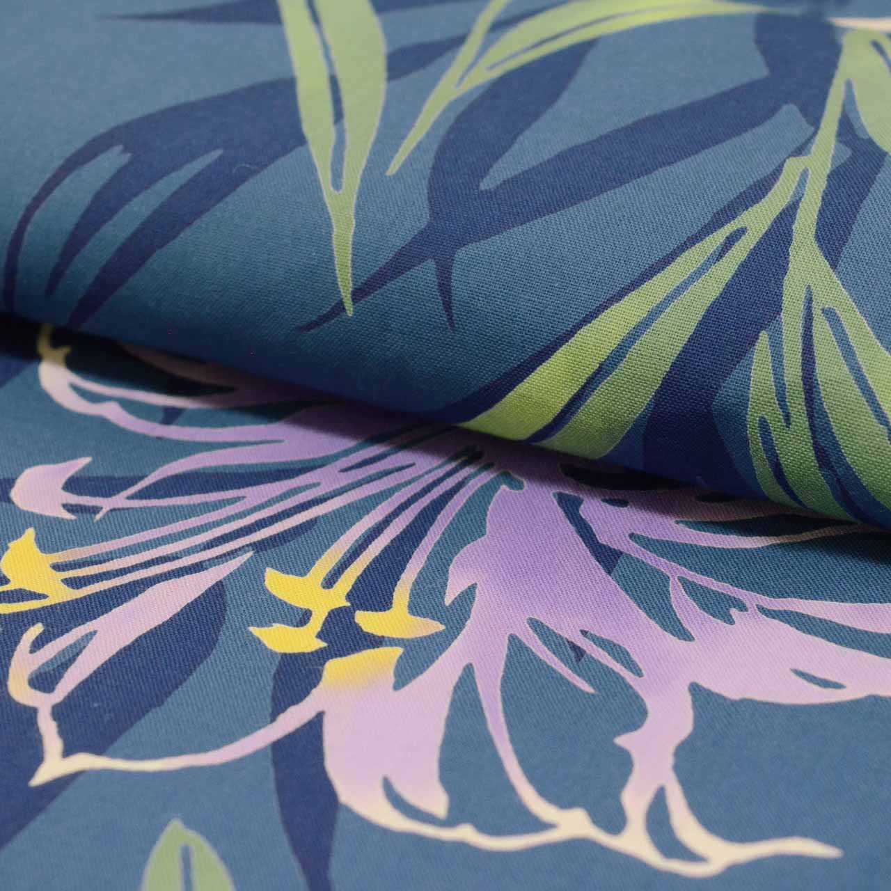 Vintage Japanese Yukata | Women's Yukata | Blue Gray Cotton | Floral Pattern | Koma-ji Chuzome | Excellent | Sustainable | uu0947b