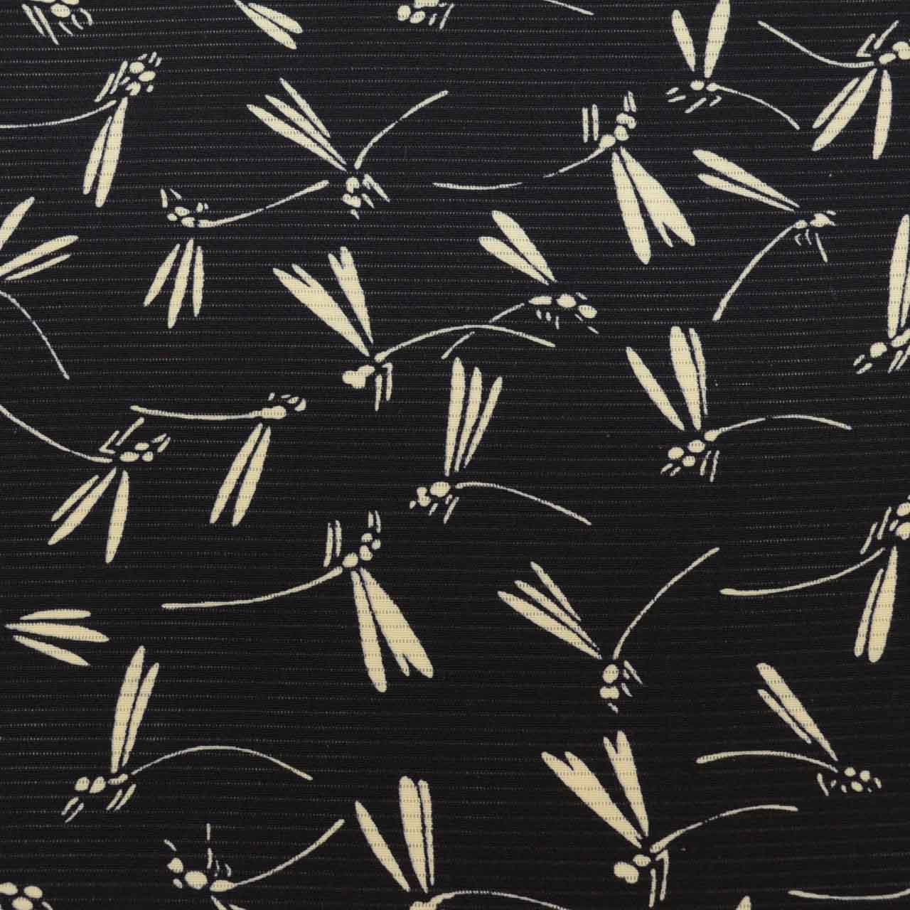 Vintage Japanese Kimono | Summer Komon | Black Silk Ro | Dragonfly Pattern | Petite Size S | Sustainable | uu0958b