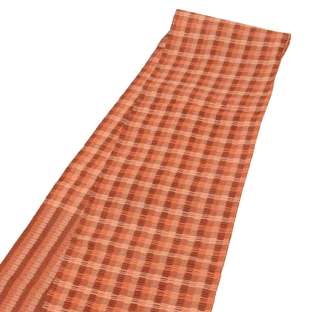Vintage Japanese Obi | Summer Nagoya Obi | Brown Linen Sha | Stripe | Eight-sun | Excellent | Sustainable | uu0975b