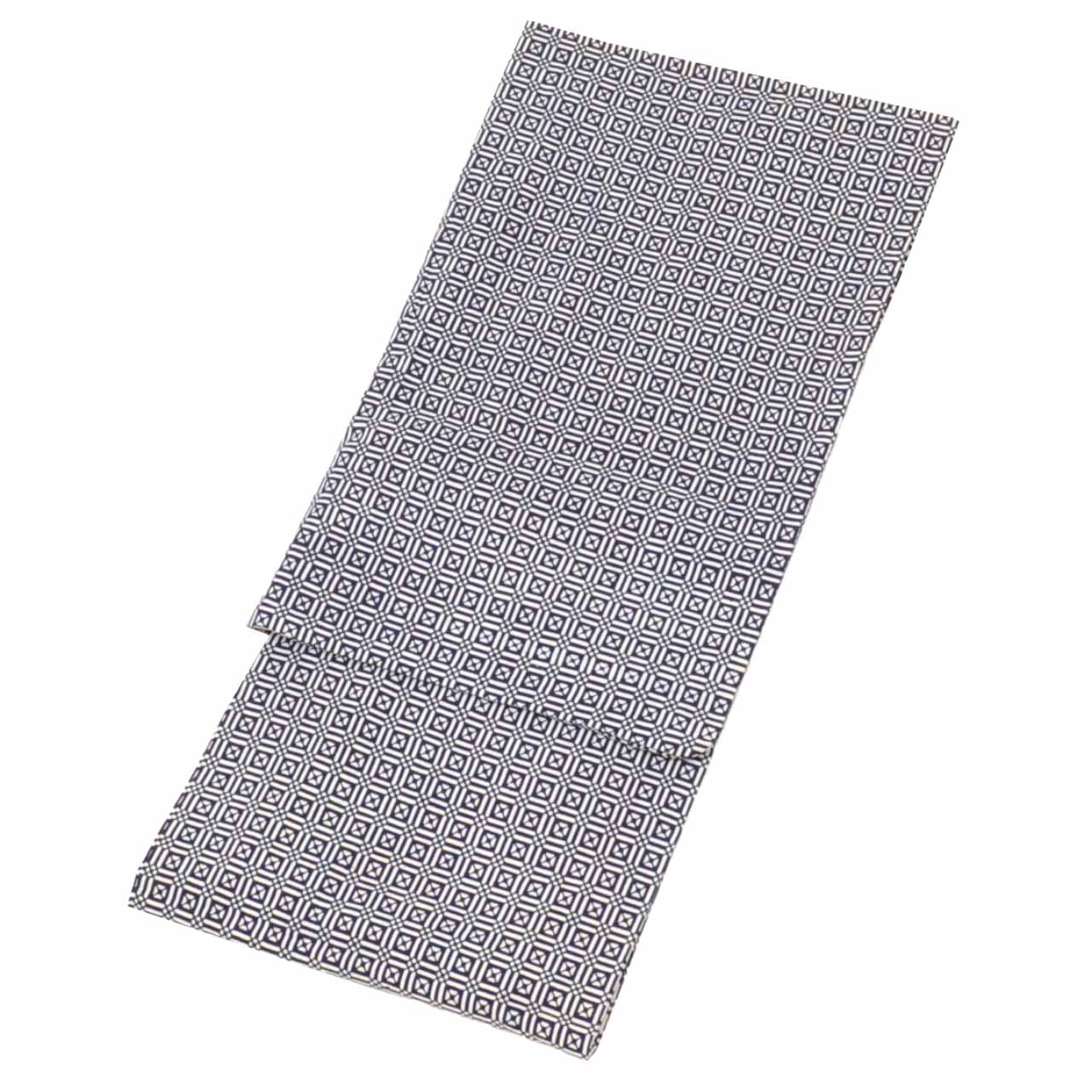 Vintage Japanese Yukata | Men's Yukata | Navy Cotton | Geometric Wari-tsuke Pattern | Koma-ji Chuzome | Size M | Sustainable | uu0993b