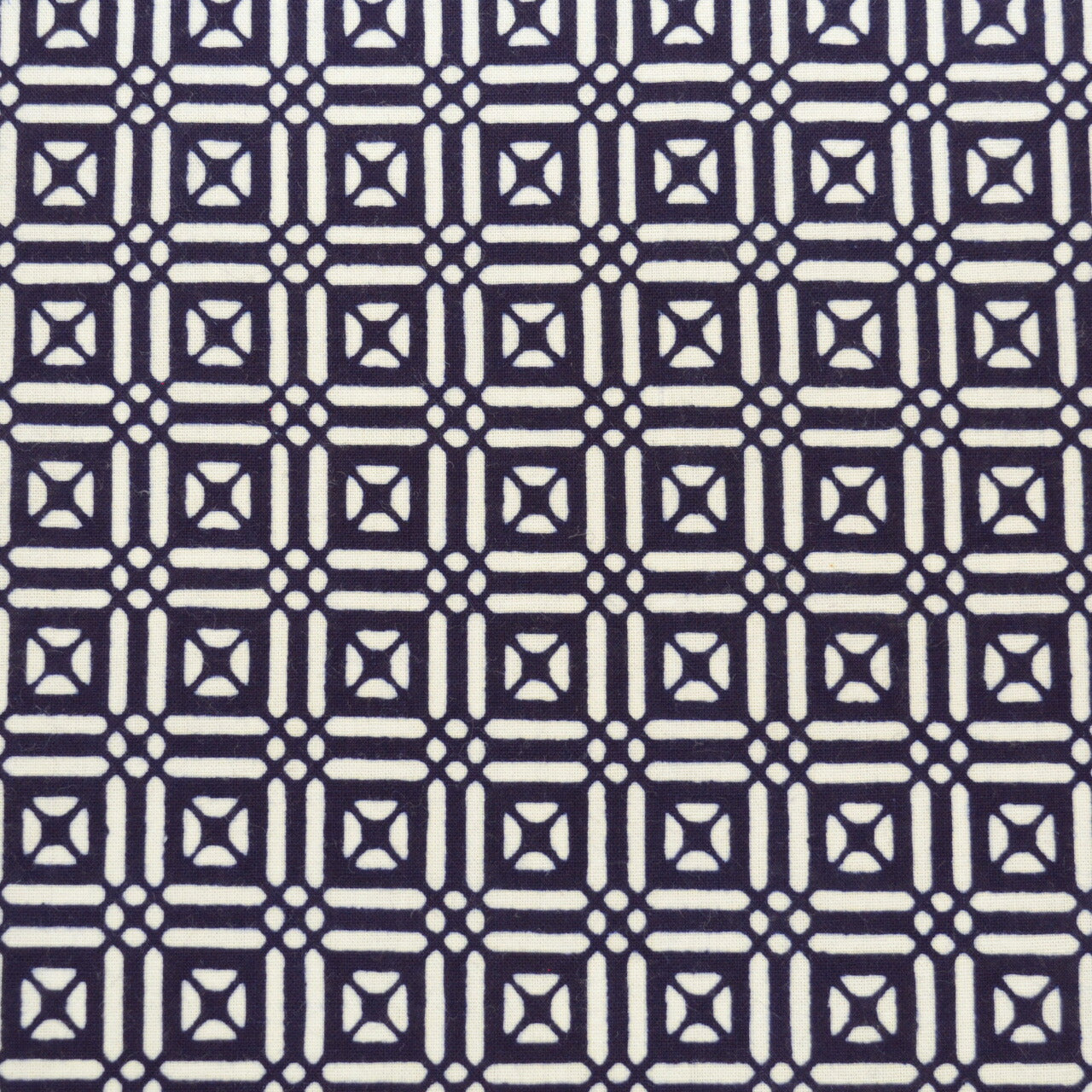 Vintage Japanese Yukata | Men's Yukata | Navy Cotton | Geometric Wari-tsuke Pattern | Koma-ji Chuzome | Size M | Sustainable | uu0993b