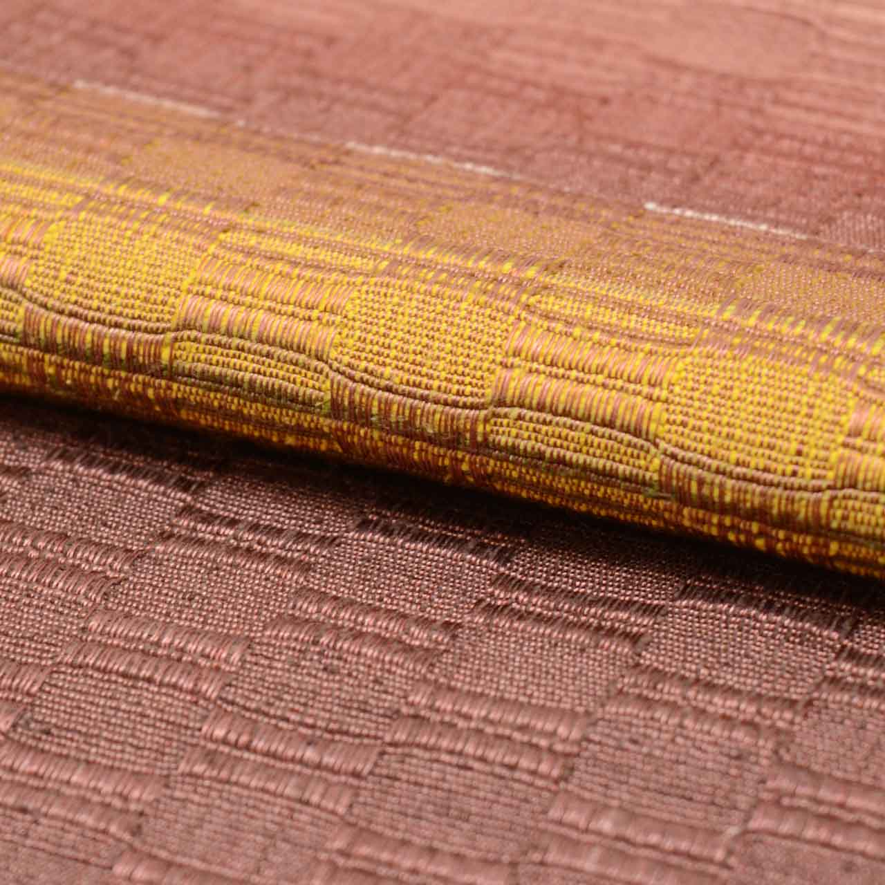Vintage Japanese Obi | Nagoya Obi | Shuri Hana-ori | Purple Silk | Bokashi Ombre | Sou-Roton Weave | Eight-sun | Sustainable | uu1002b