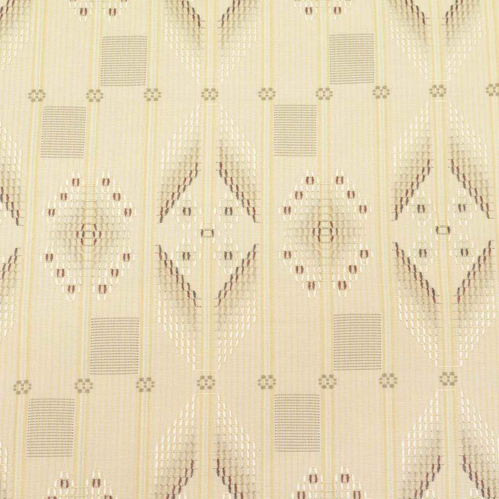 Vintage Japanese Obi | Nagoya Obi | Shuri-ori | Gray Silk | Stripe Diamond | Hand-woven | Nine-sun | Certified | Sustainable | uu1003b