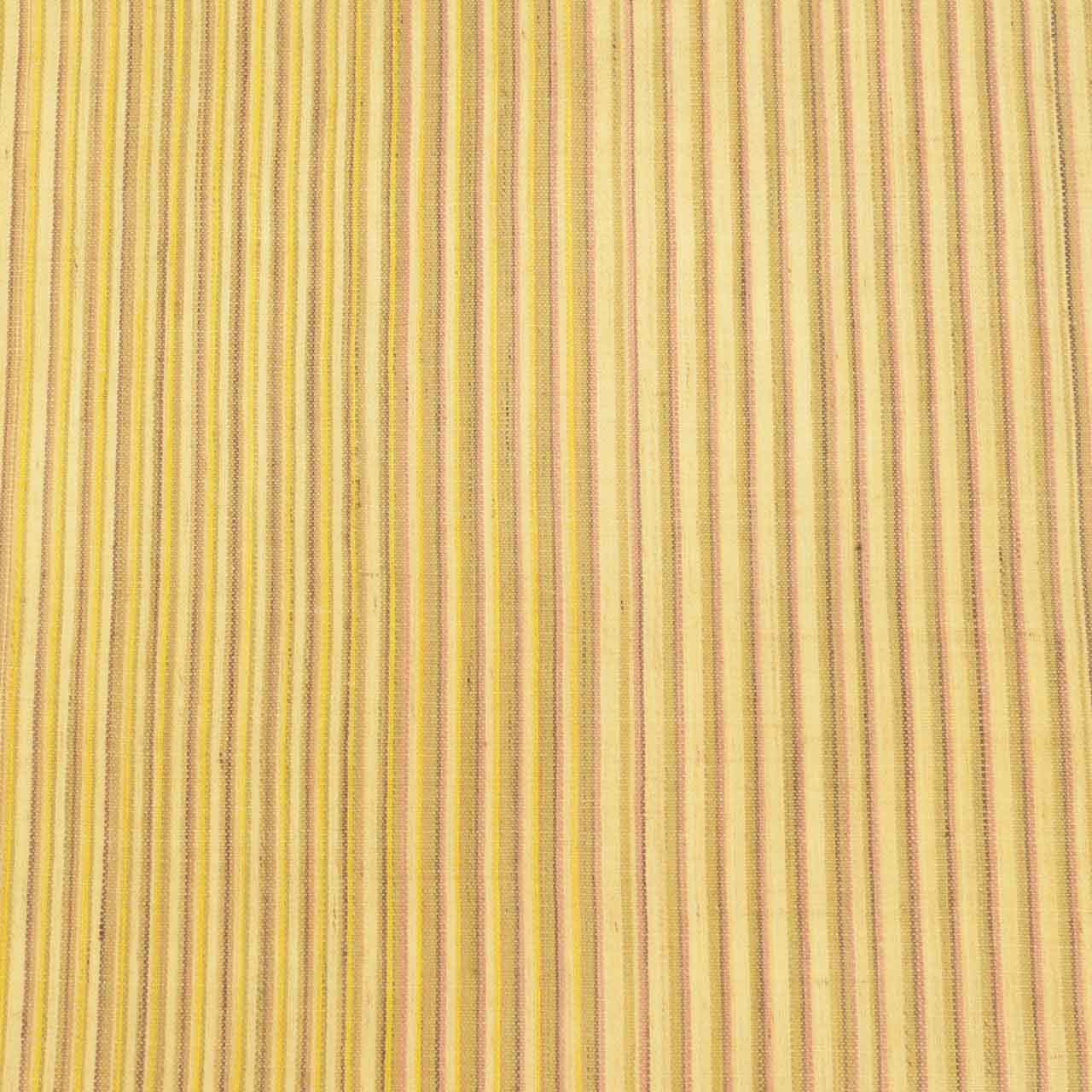 Vintage Japanese Obi | Nagoya Obi | Miyako Jofu Linen | Beige | Stripe | Hand-woven | Nine-sun | Full-length | Sustainable | uu1004b