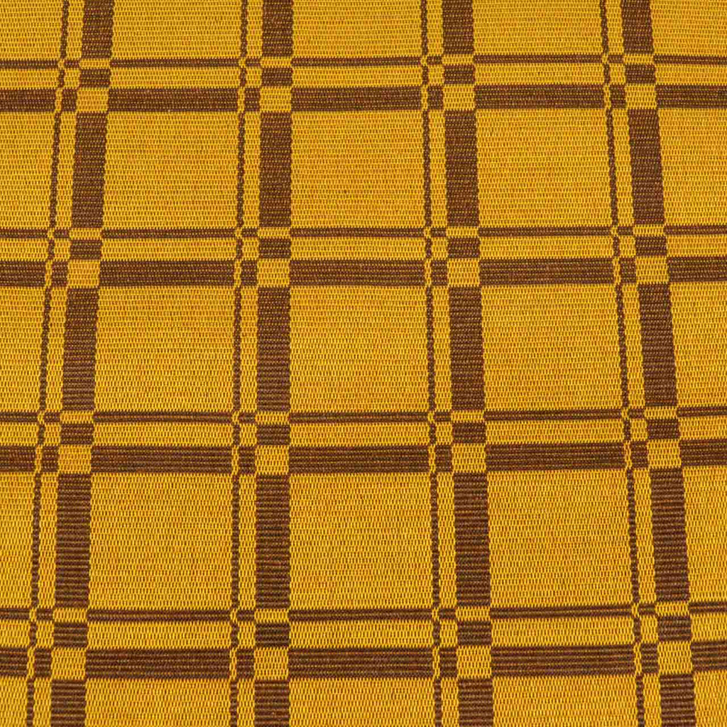 Vintage Japanese Obi | Nagoya Obi | Honba Kihachijo | Brown Silk | Lattice | Hand-woven | Eight-sun | Certified | Sustainable | uu1005b