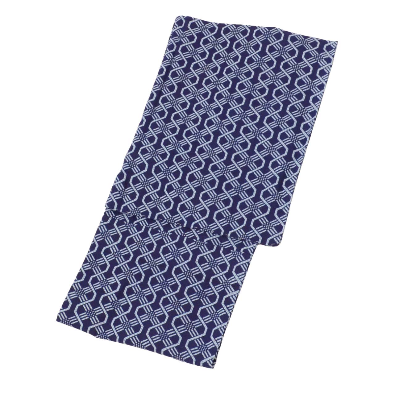 Vintage Japanese Yukata | Men's Yukata | Navy Cotton | Geometric Wari-tsuke Pattern | Koma-ji Chuzome | Unused | Sustainable | uu1020b