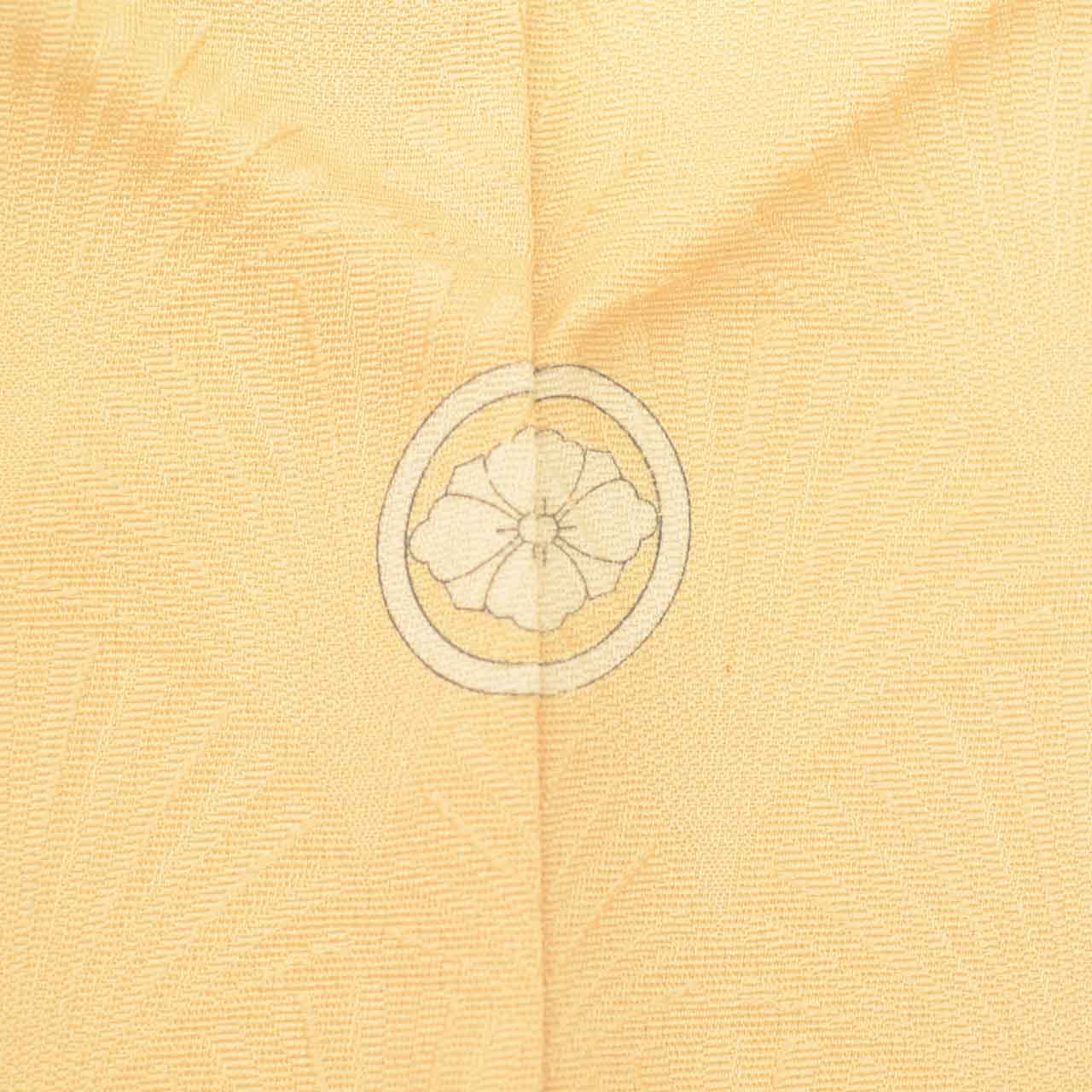 Vintage Japanese Kimono | Tsukesage | Brown Silk | Cloud-take Pattern | One Crest | Petite Size S | Sustainable | uu1036b